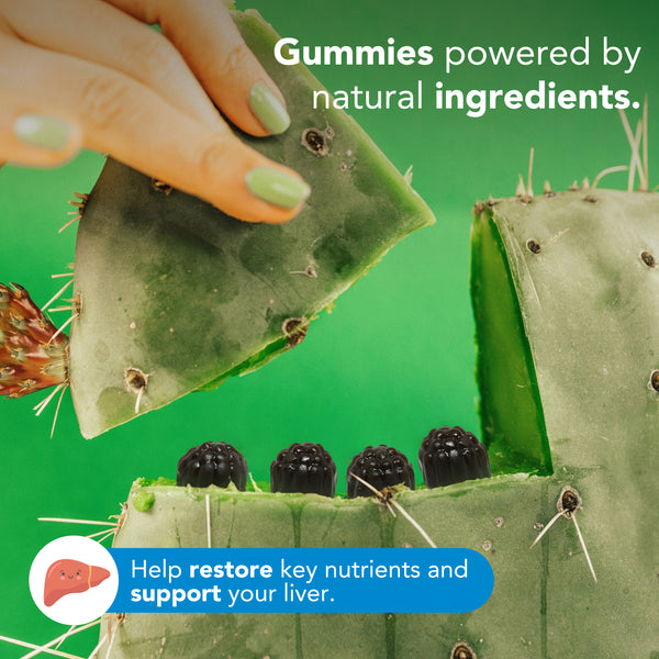 Before You Drink Gummies Blackberry Zinc Milk Thistle